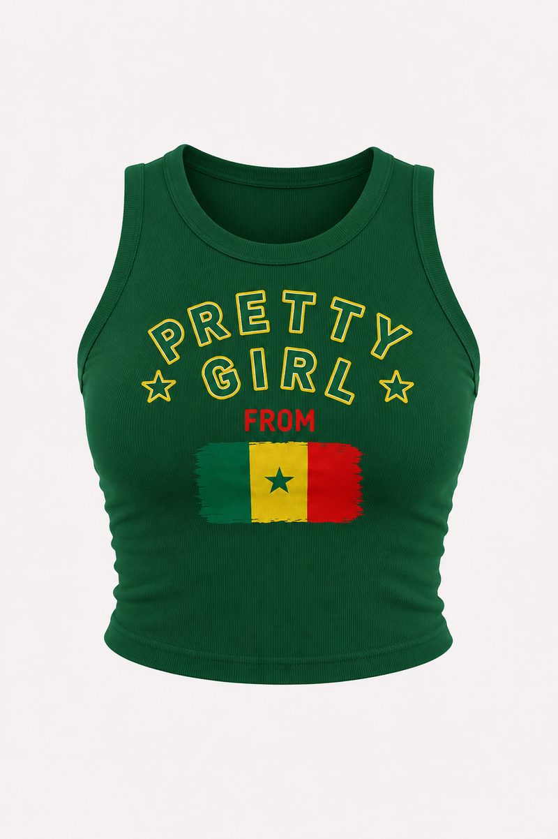 Pretty Girl From Senegal – Débardeur Vert