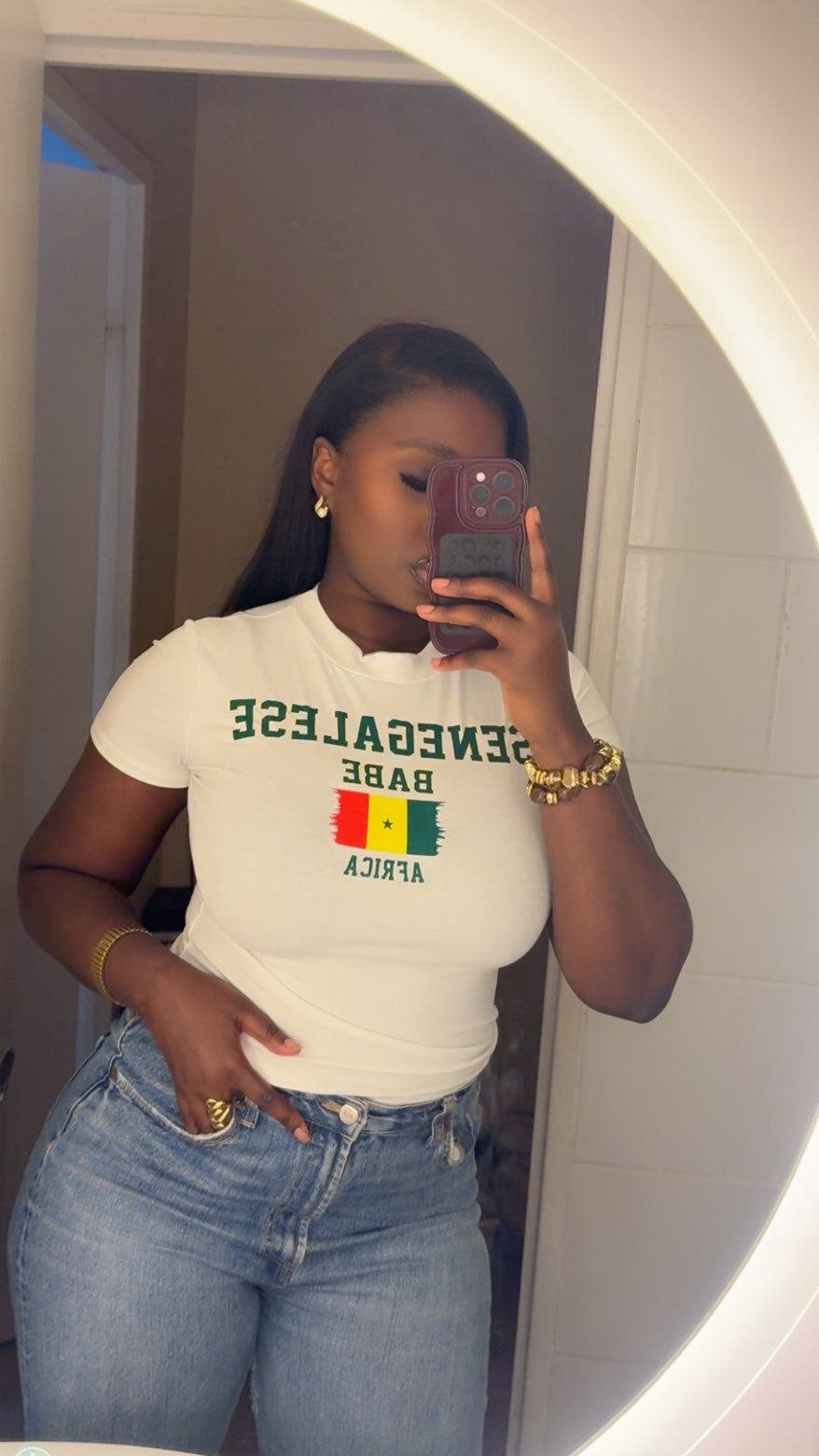 Senegalese Babe – Top Femme Blanc
