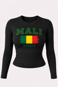 Mali Africa – Top Manches longues Noir